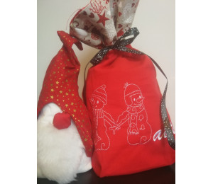 Stickdatei - Schneemann Alphabet Buchstabe U